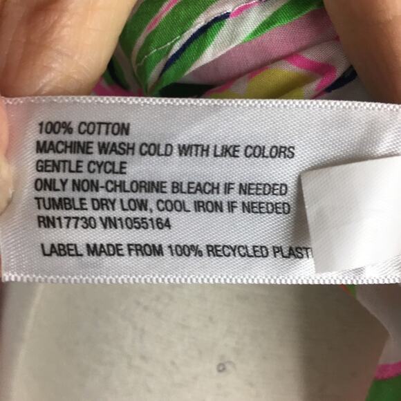 Lilly Pulitzer for Target Pink Floral Long Sleeve Button Blouse XS - Picture 5 of 6